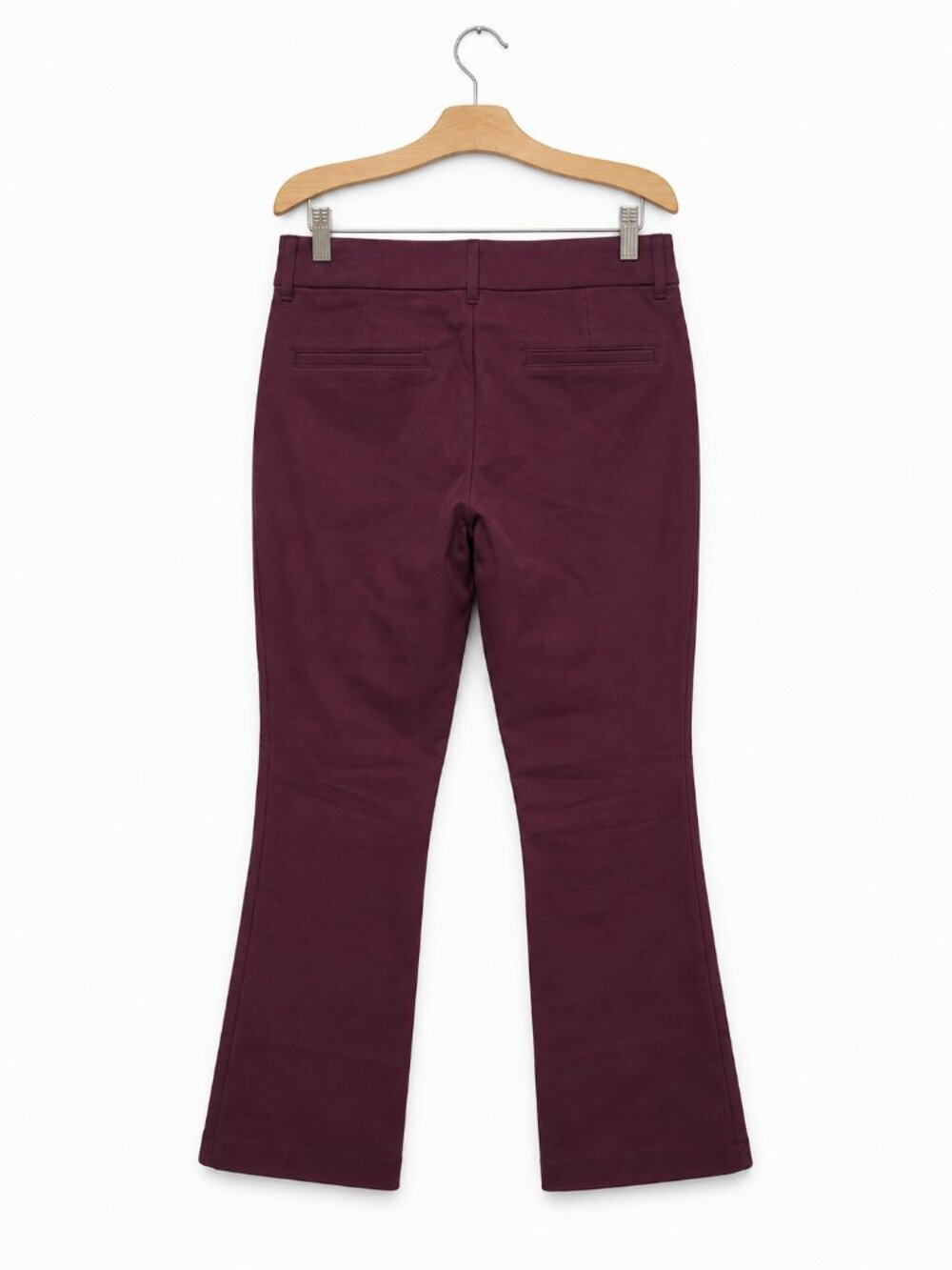 Old Navy Pixie Flare Pants High Rise Burgundy Red Wine Size 8 NWT 611133-11-1 - Picture 3 of 6